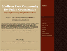 Tablet Screenshot of madisonparkcommunityreunion.org